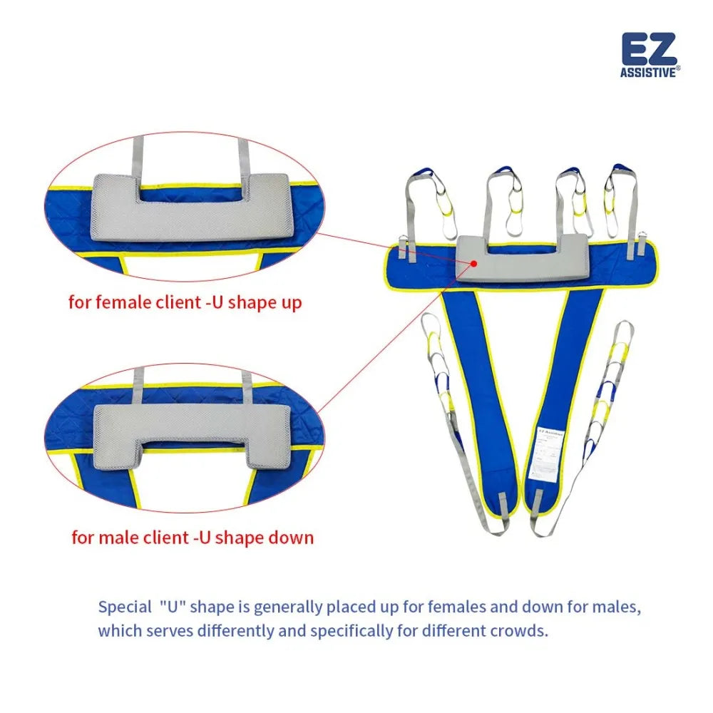 EZ Assistive Patient Lift Ambulating Walk Training Sling Hoyer Hoist Sling for Walking Aids Rehabilitation Products SWL 500lb