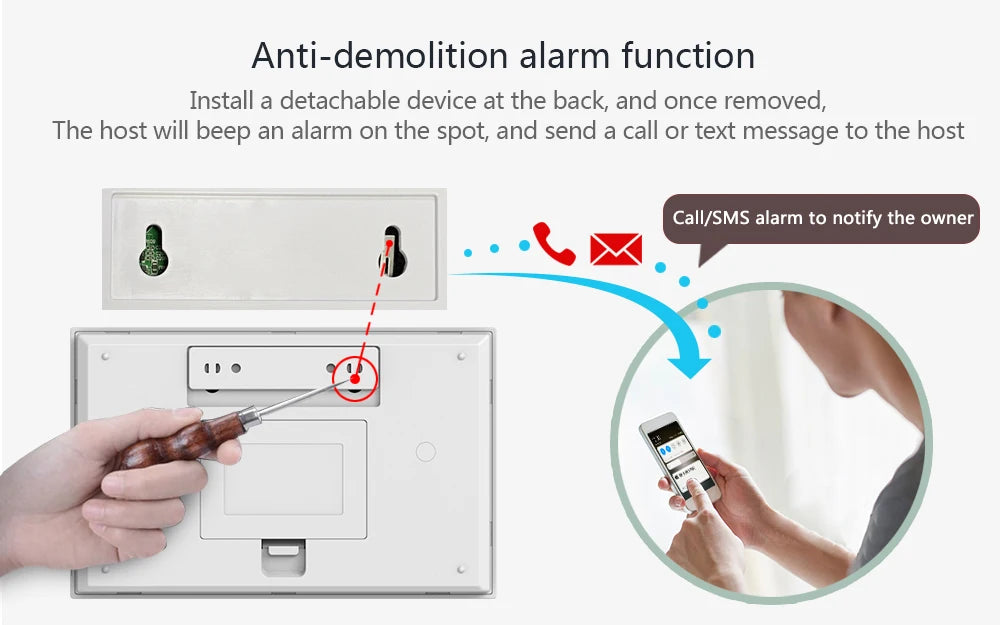 PGST Smart Life Alarm System for Home WIFI GSM Security Alarm Host with Door and Motion Sensor Tuya Smart App control work Alexa