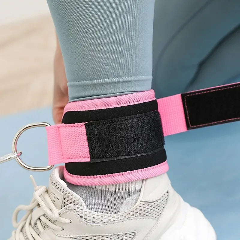 Cable Ankle Straps Double D-Ring Ankle Cuffs For Gym Workouts Glutes Legs Strength Training Brace Support Sport Safety Abductors