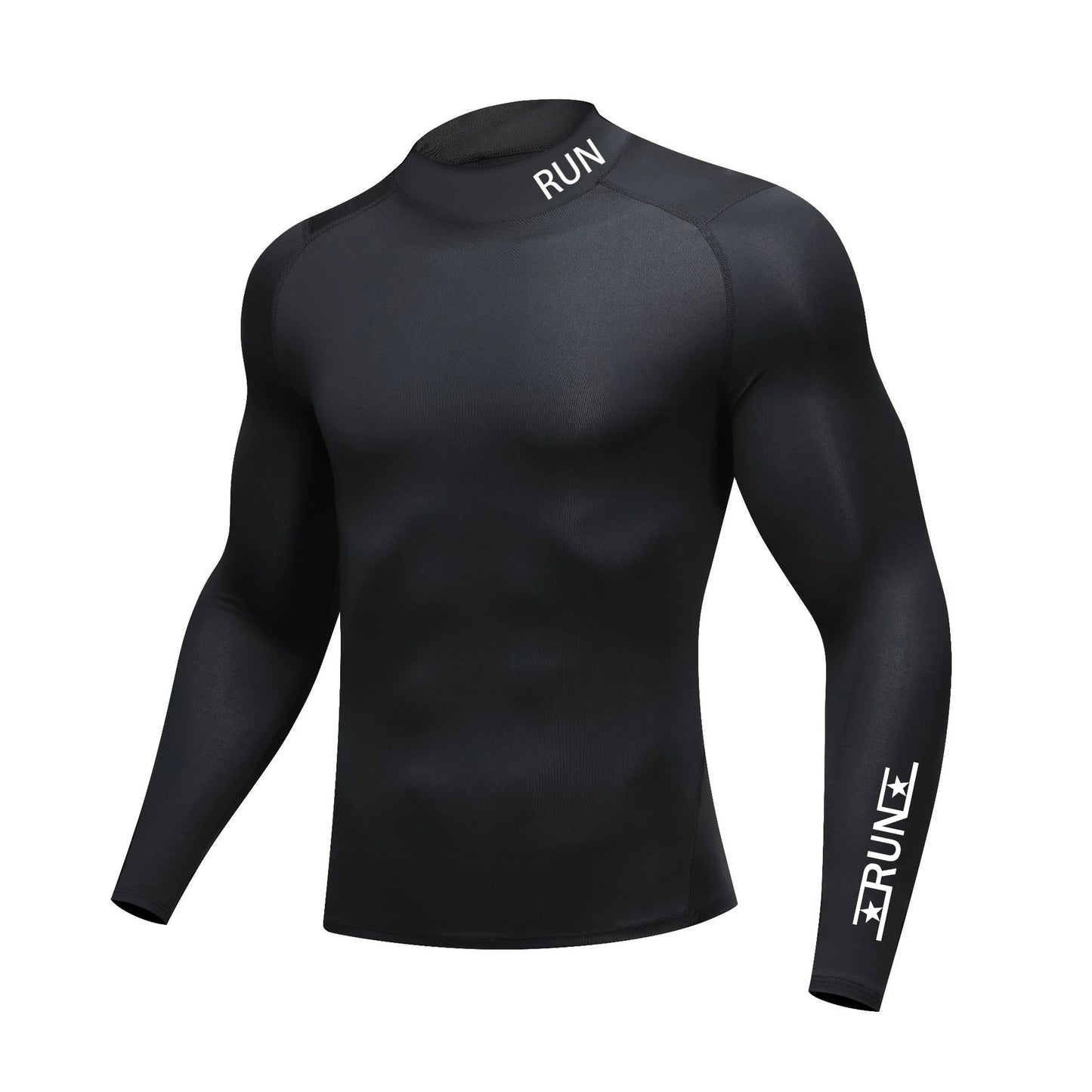 New Running T-shirt Men's Long Sleeve Compression Shirt Gym Training Top Man Bodybuilding Workout Clothing