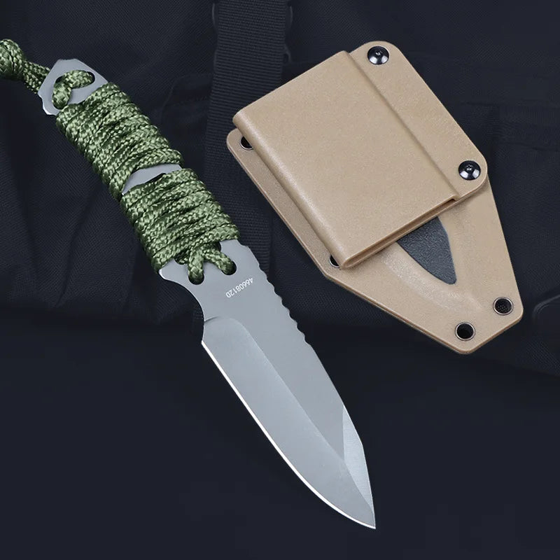 Camping High-Hardness Military Tactical Knife, Self-Defense, Sharp Cutting Knife, Outdoor Multi-purpose Survival Knife