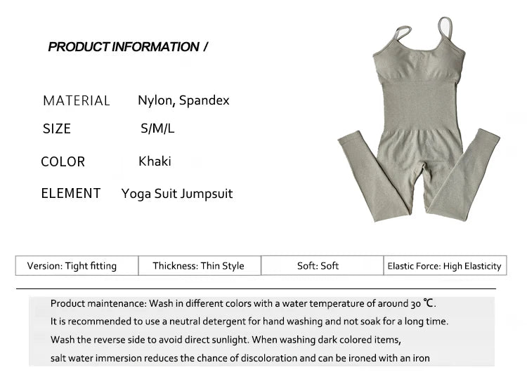 Women's Tracksuit Yoga Set Seamless Jumpsuits One Piece Fitness Workout Rompers Sportswear Gym Set Workout Clothes For Women