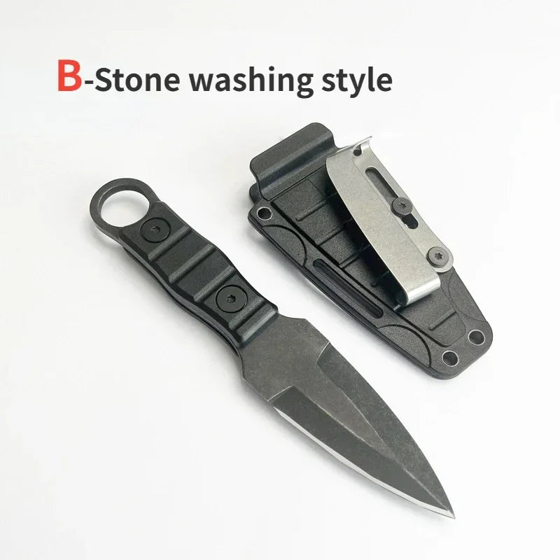 2024 New products: Outdoor small straight knife, high hardness survival knife, camping EDC portable,utility knife +K sheath