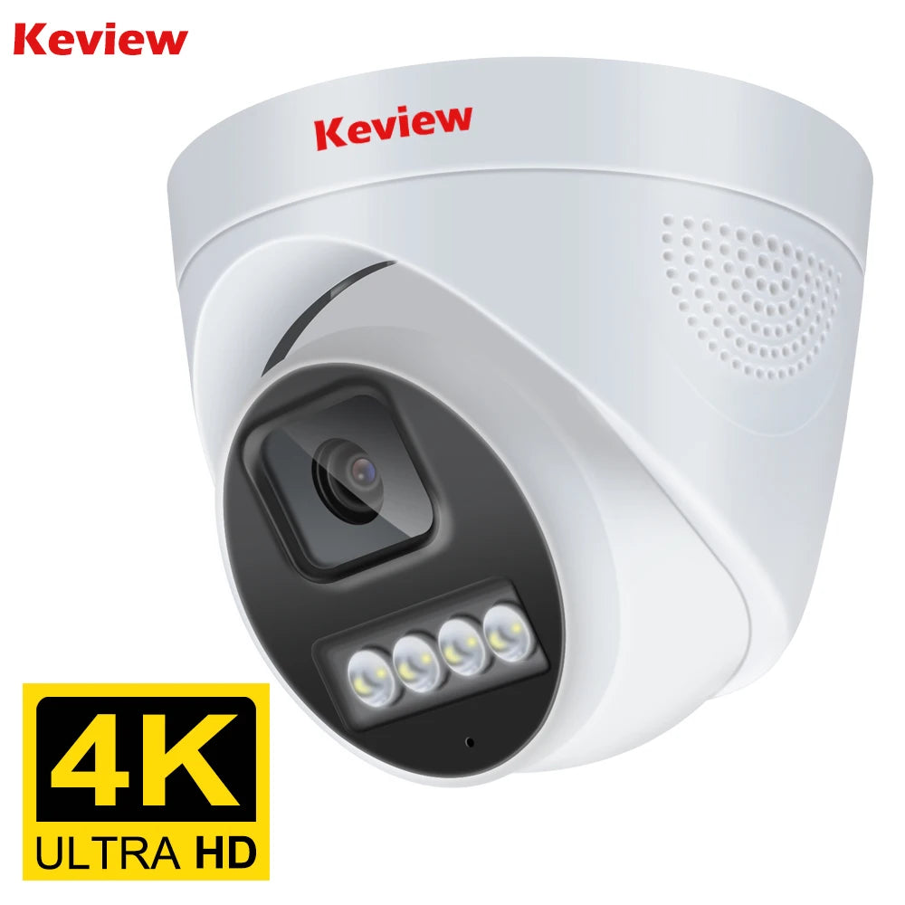 4K 8MP POE IP Camera Audio H.265 POE/NOT POE Onvif Wide Angle 2.8mm AI Color Night Vision Home CCTV Video Surveillance Security