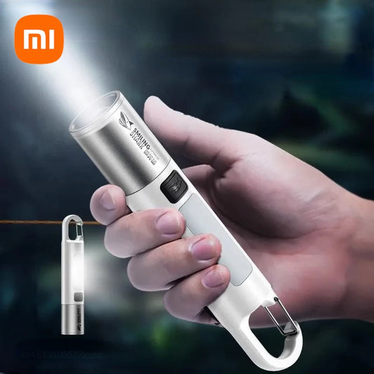 Xiaomi Outdoor Strong Light Flashlight Household Emergency Camping High Brightness Multifunctional Rechargeable Lighting Lamp