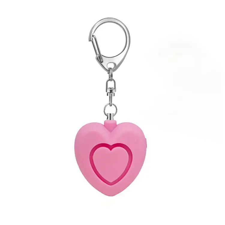 Heart Shaped IndividualSelf Defense Alarm Keychain 125dB Anti-wolf Security Protect Alert Scream Loud Emergency Alarm