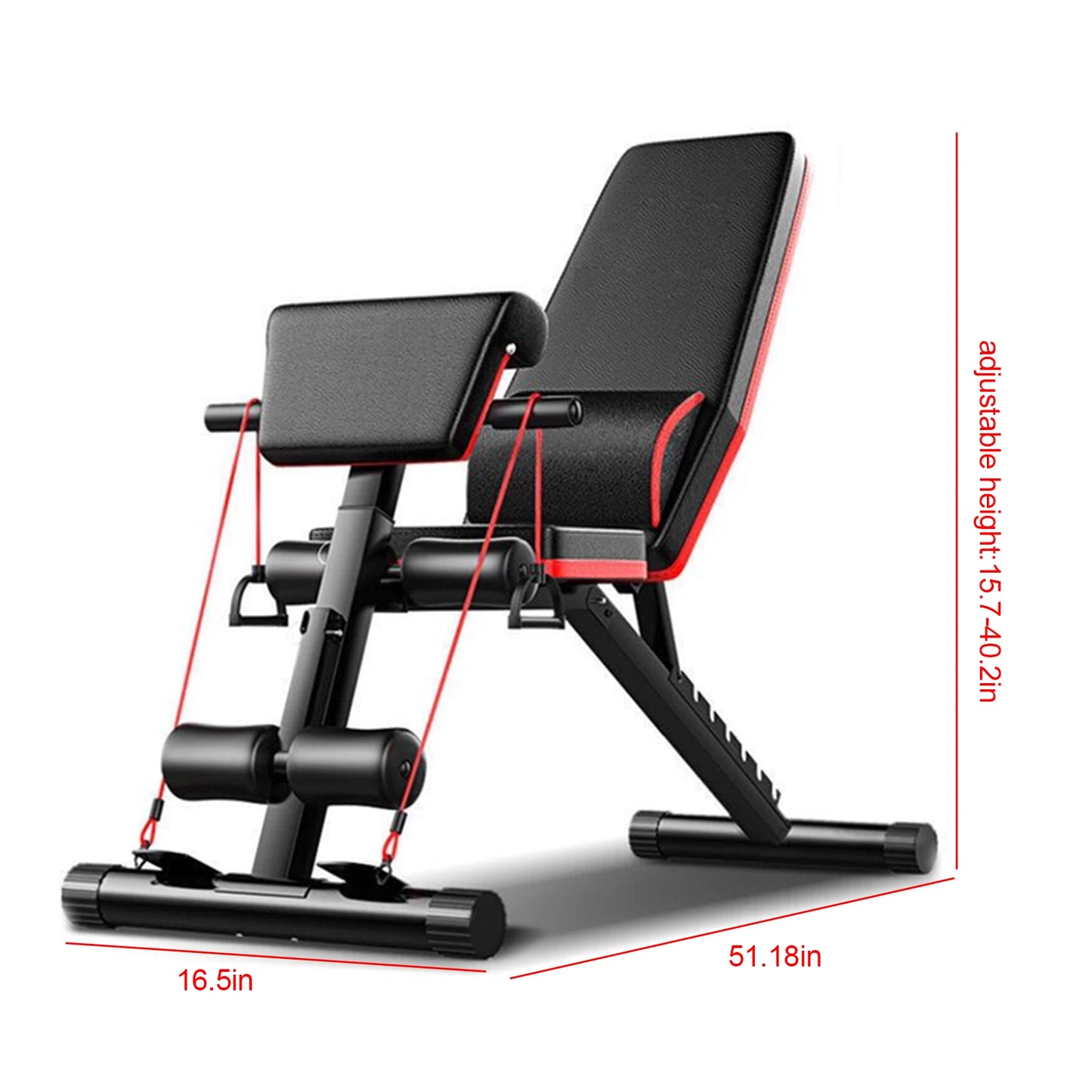 Adjustable Weight Bench Full Body Workout Foldable Incline Decline Exercise Workout Bench for Home Gym Strength Training Incline