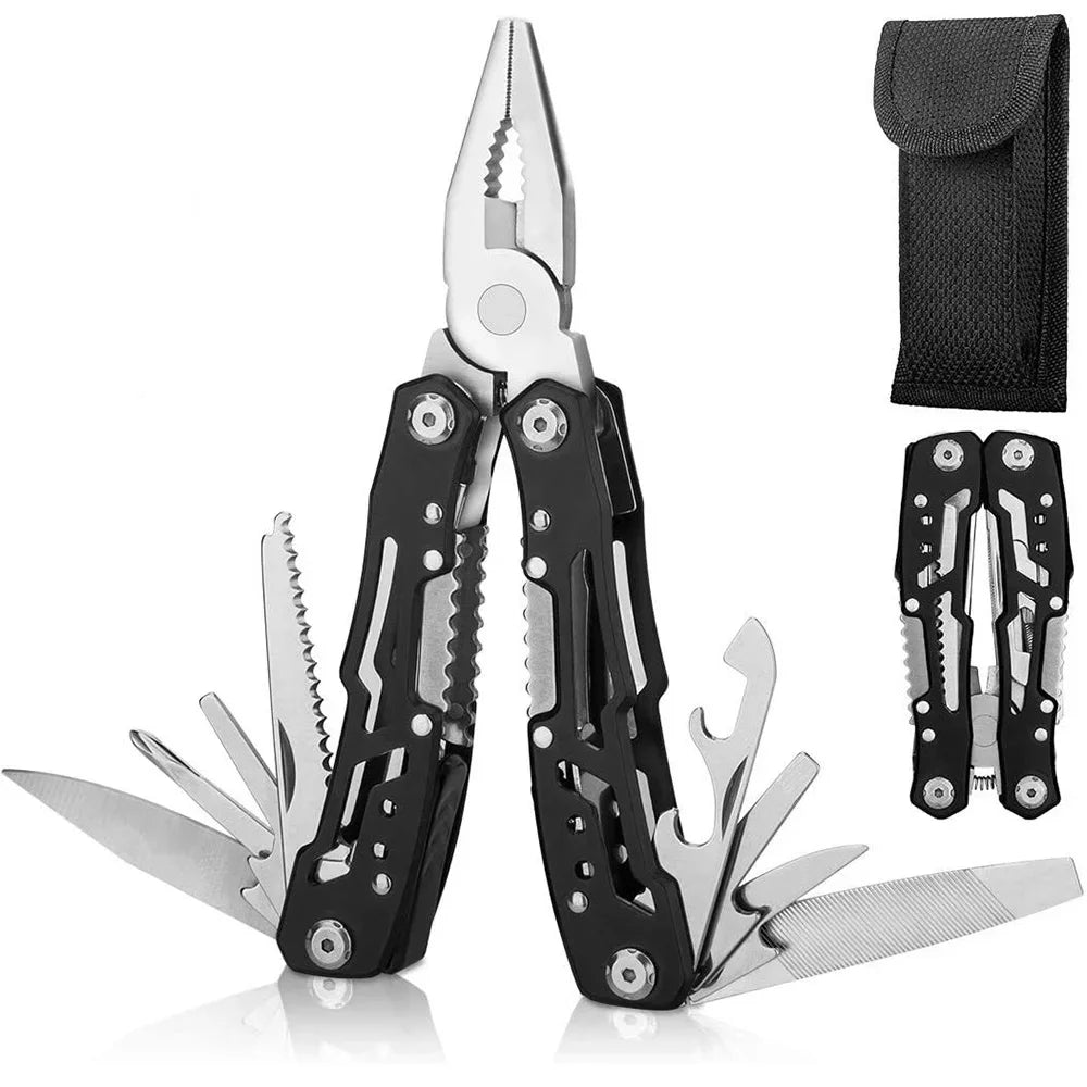 Multi-tool Pocket Knife Pliers Folding Mini Portable Fold Outdoor Tactical Hunting Survival Rescue Repair Tool Multipurpose