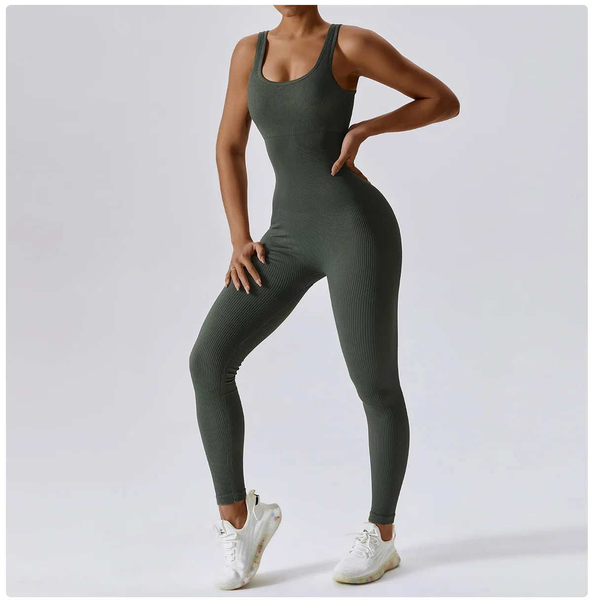 Spring Seamless One-Piece Yoga Suit Dance Belly Tightening Fitness Workout Set Stretch Bodysuit Gym Clothes Push Up Sportswear