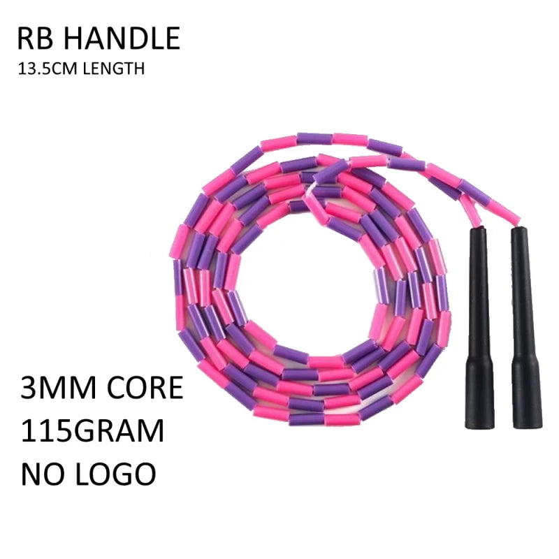 NEVERTOOLATE same quality as ELEVATE FREESTYLE RHEA hard bead beaded fitness freestyle skipping jump rope 1 inch straight beads