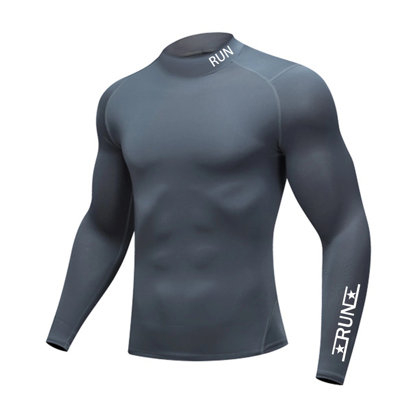 New Running T-shirt Men's Long Sleeve Compression Shirt Gym Training Top Man Bodybuilding Workout Clothing