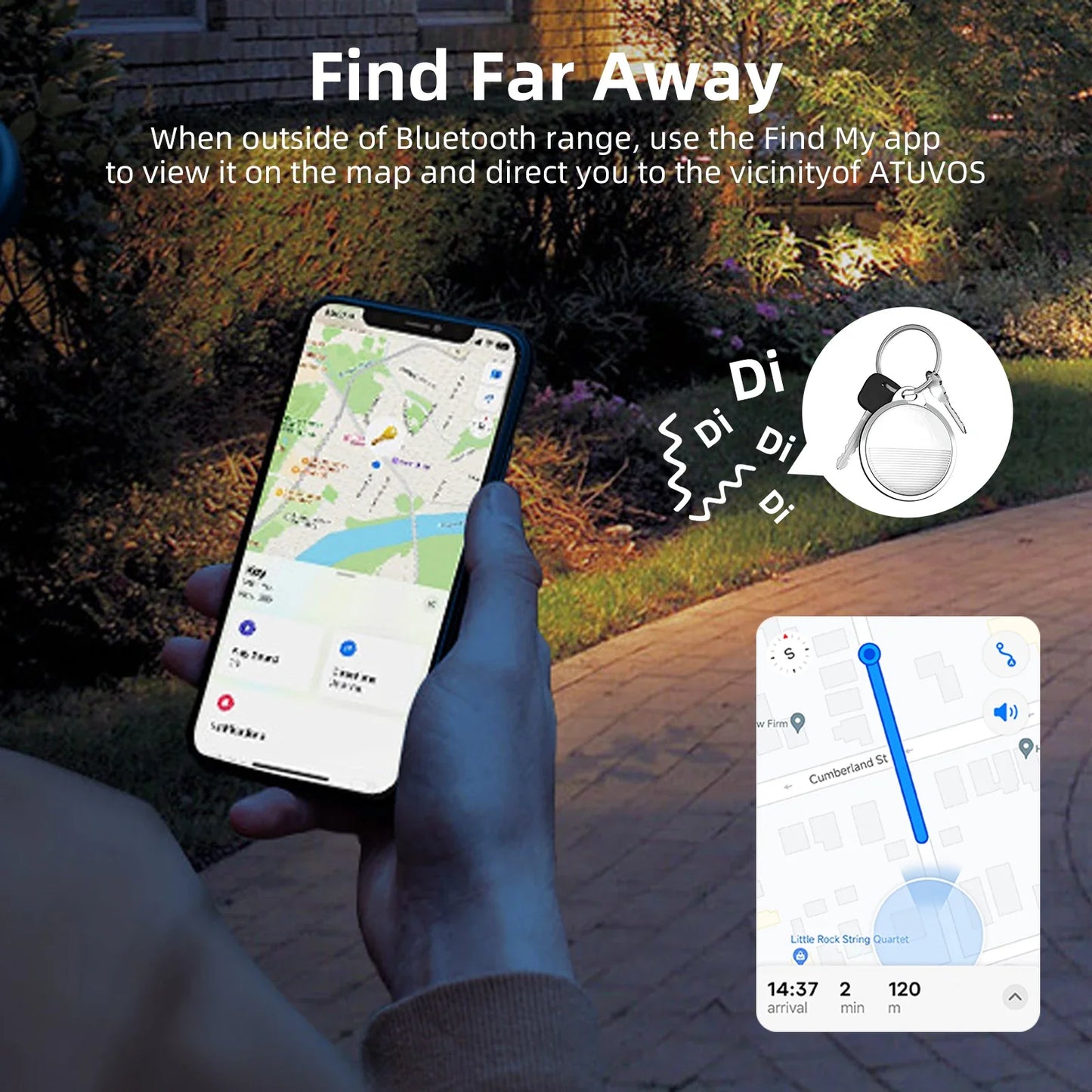 Mini Gps Tracker for Ios System Find My App Airtag Smart Bluetooth Locator Child Finder Bag Anti-Loss Pet Collar with Tracker