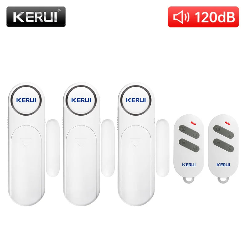 KERUI Wireless Door Windows Sensor Alarm 300ft 120dB Anti Theft Smart Remote Control For Kids Cabinet Safety Home Security