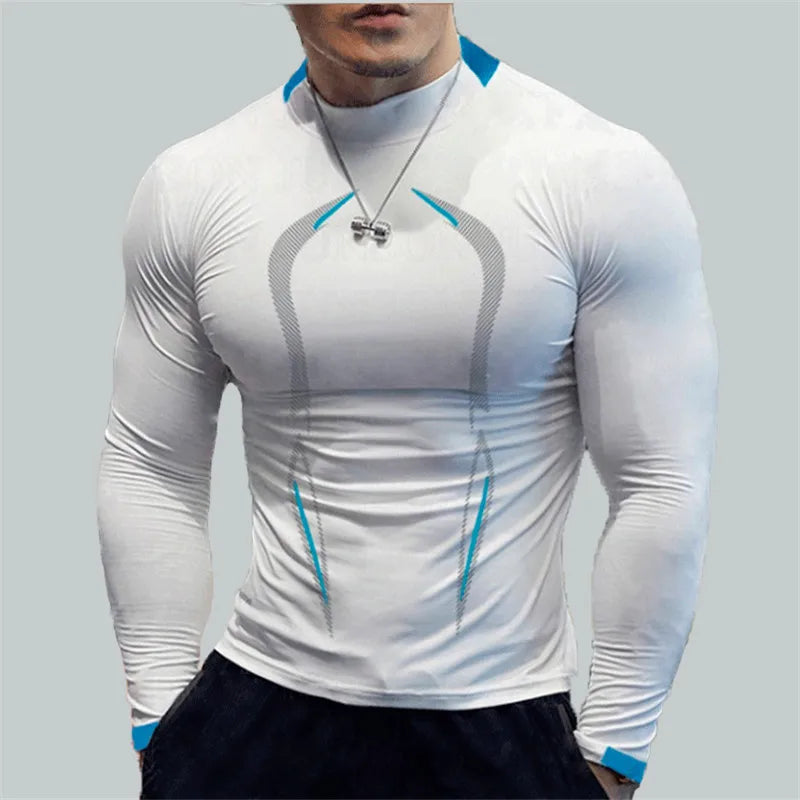 Oversize Men Long Sleeve t Shirt Compression Gym Tshirts Man Quick Dry Sport Running Shirt Training Fitness Top Gym Clothing 8XL