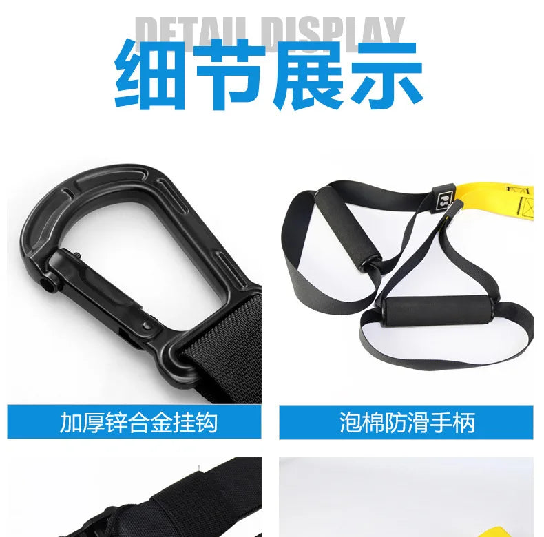 P3-Trx Suspension Training Belt Home Fitness Tension Band Tension Rope Resistance Band Suspension Training System Gym Equipment